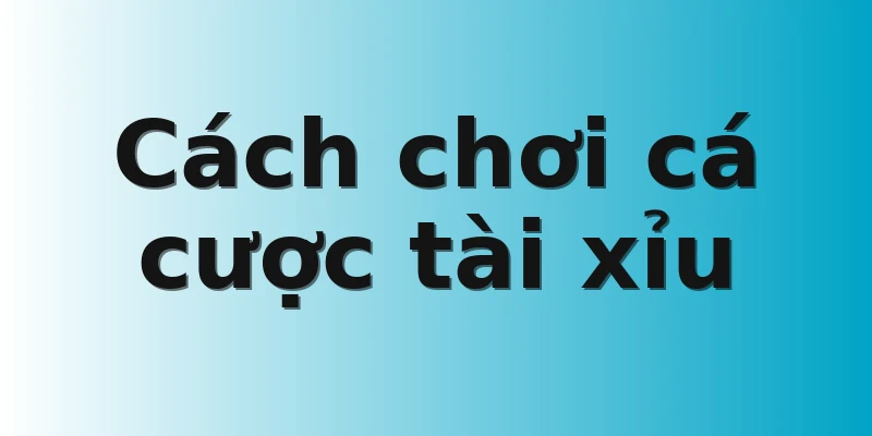 Cách chơi cá cược tài xỉu