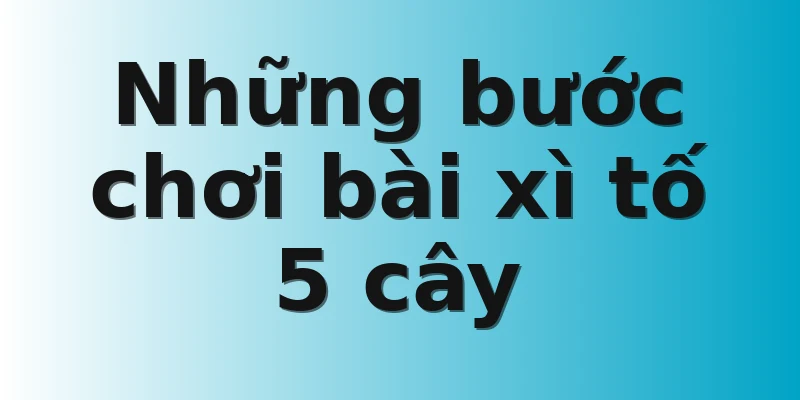 Những bước chơi bài xì tố 5 cây